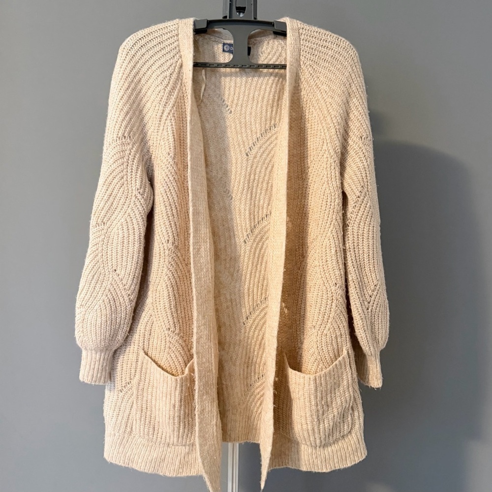 Democracy Open Front Pocket Cardigan Sweater